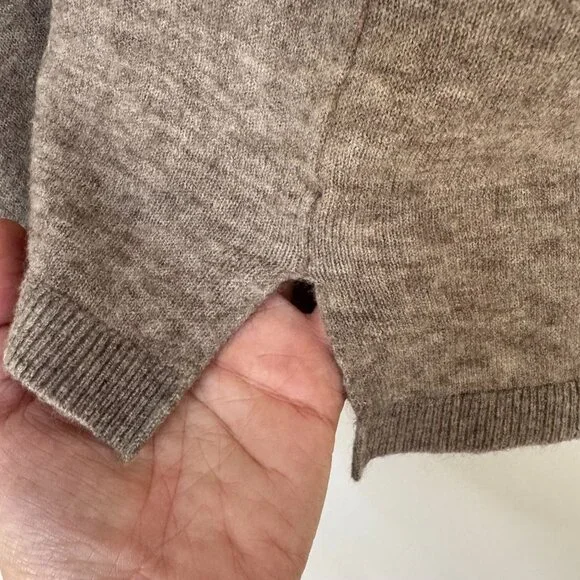 &Other Stories Wool Blend Mother of Pearl Button Oversized Shirt Cardigan Medium - Picture 7 of 16